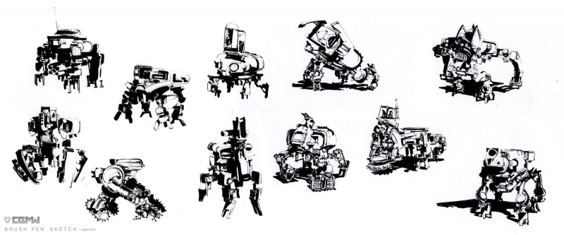 Illustration for article titled Some Kick-Ass Robot Designs From One of Hawken's Artists